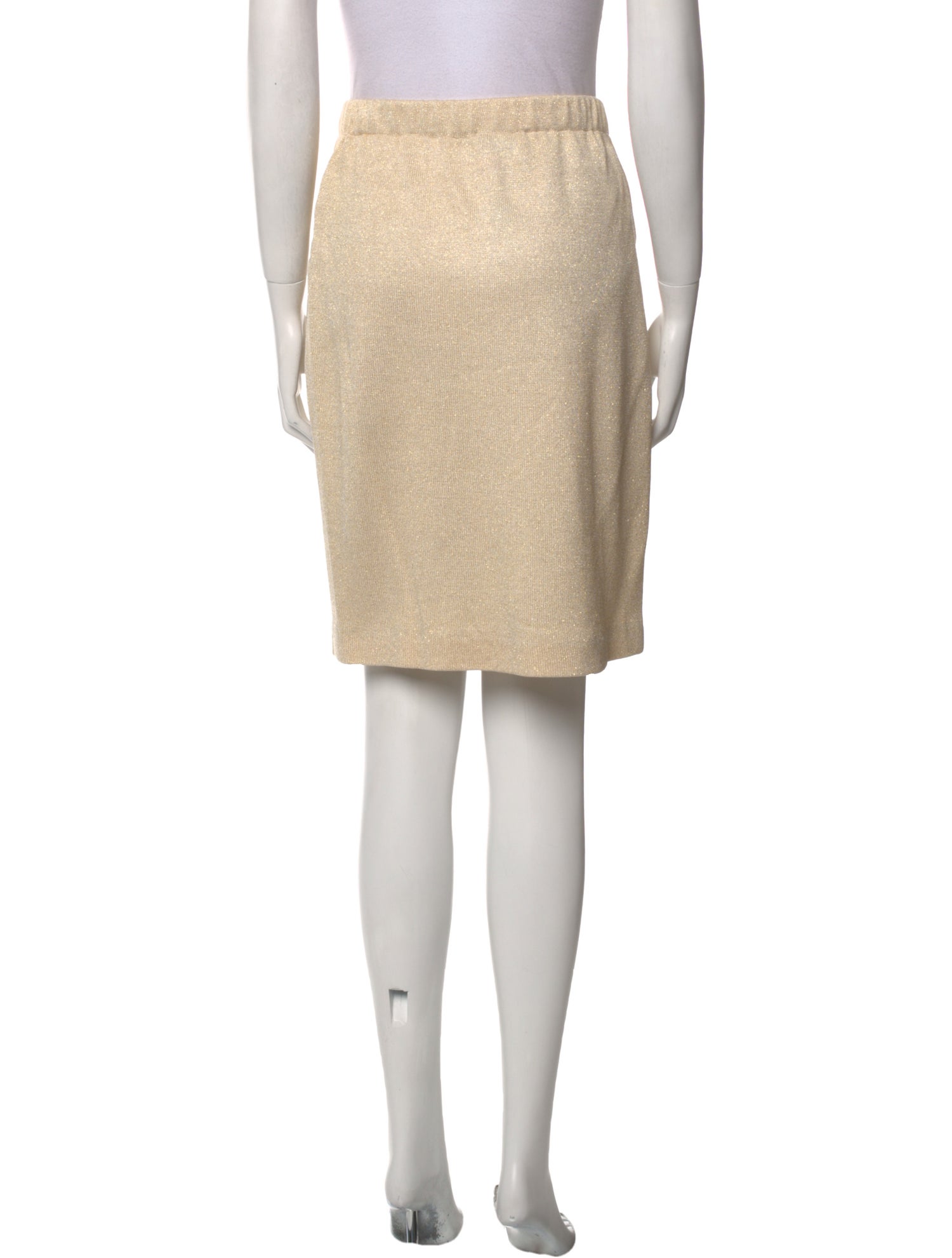 St. John Evening Glitter Accents Knee-Length Skirt