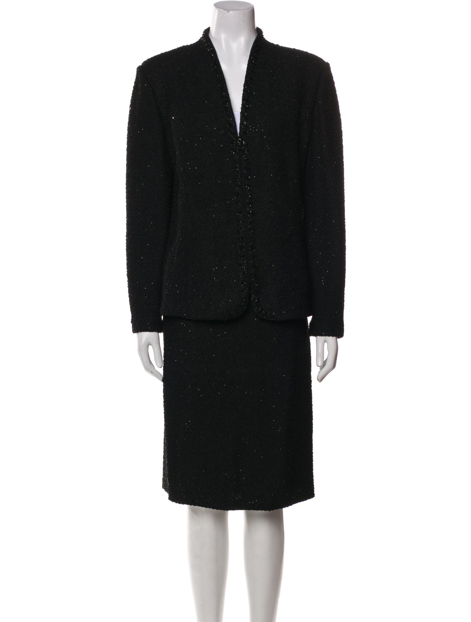 St. John Evening Crystal Embellishments Skirt Set