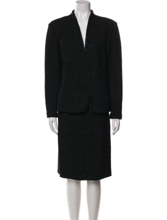 St. John Evening Crystal Embellishments Skirt Set