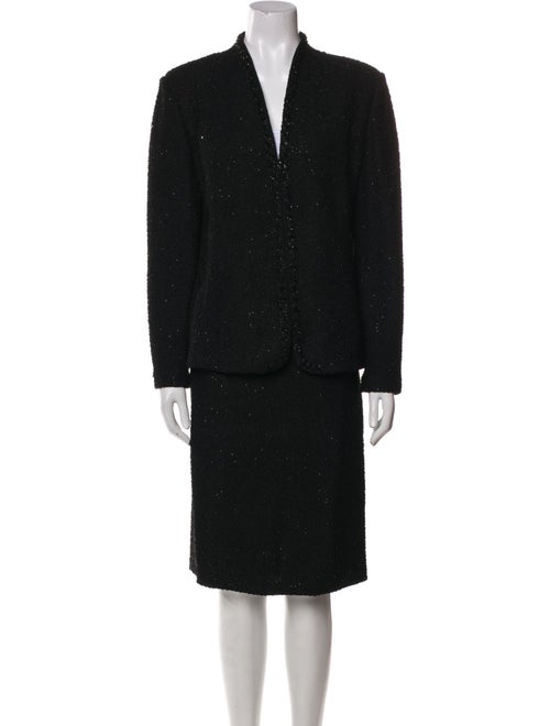 St. John Evening Crystal Embellishments Skirt Set