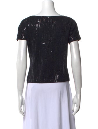 St. John Evening Scoop Neck Short Sleeve T-Shirt