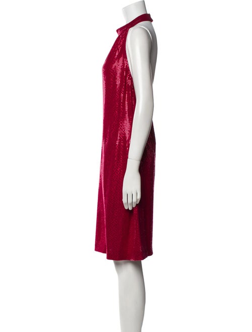 St. John Evening Halterneck Knee-Length Dress