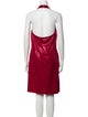 St. John Evening Halterneck Knee-Length Dress