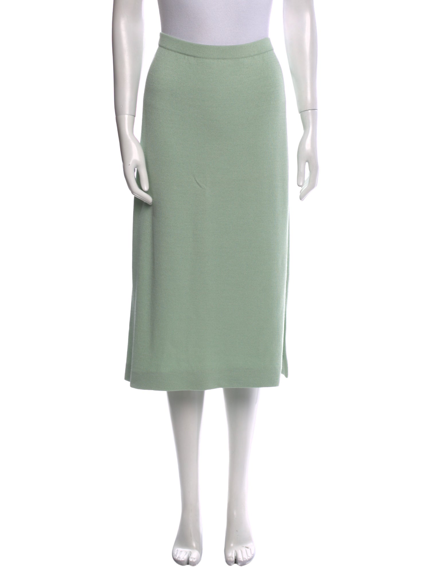 St. John Evening Wool Midi Length Skirt