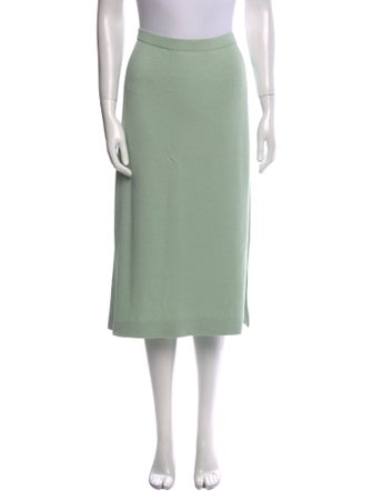 St. John Evening Wool Midi Length Skirt