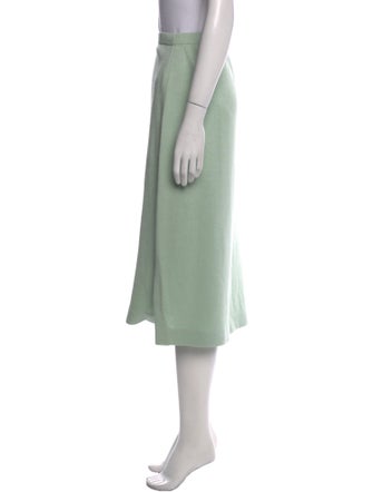 St. John Evening Wool Midi Length Skirt