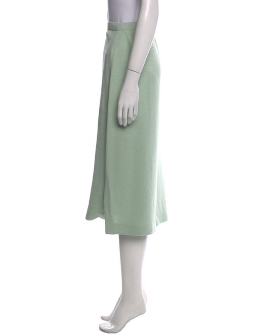 St. John Evening Wool Midi Length Skirt