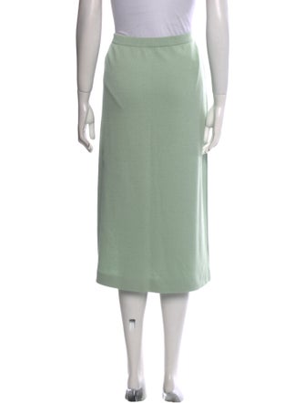 St. John Evening Wool Midi Length Skirt