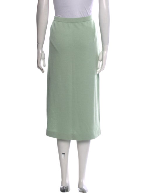 St. John Evening Wool Midi Length Skirt