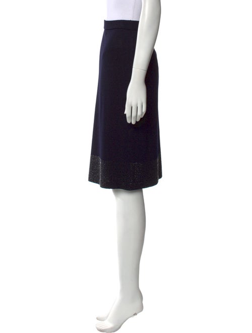 St. John Evening Wool Knee-Length Skirt