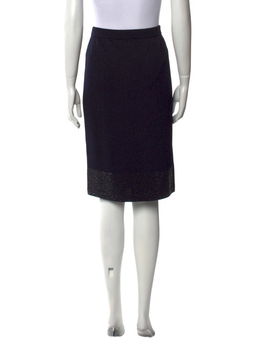 St. John Evening Wool Knee-Length Skirt