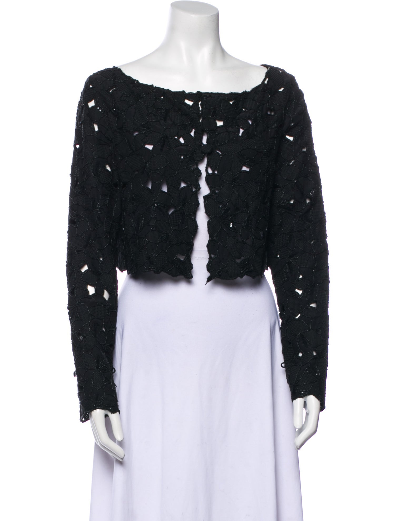 St. John Evening Silk Printed Evening Jacket