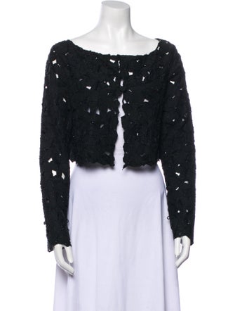 St. John Evening Silk Printed Evening Jacket