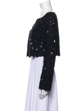 St. John Evening Silk Printed Evening Jacket