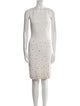 St. John Evening Wool Knee-Length Dress