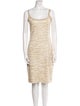 St. John Evening Wool Knee-Length Dress