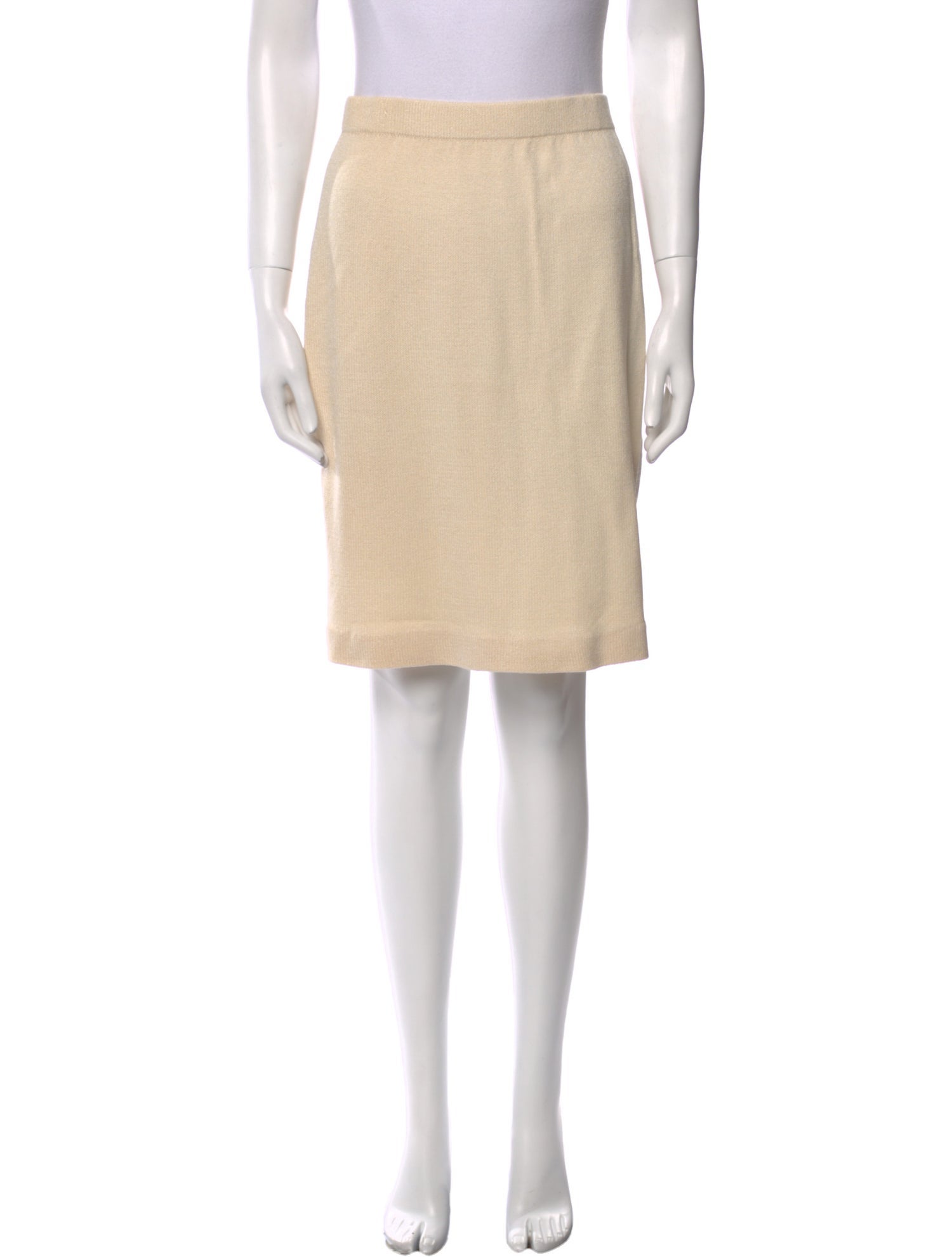 St. John Evening Glitter Accents Knee-Length Skirt