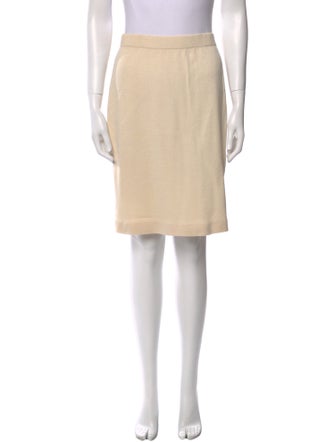 St. John Evening Glitter Accents Knee-Length Skirt