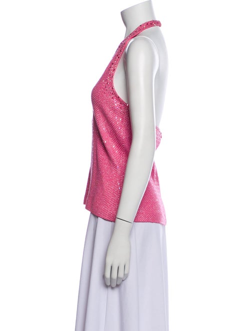 St. John Evening Halterneck Sleeveless Top