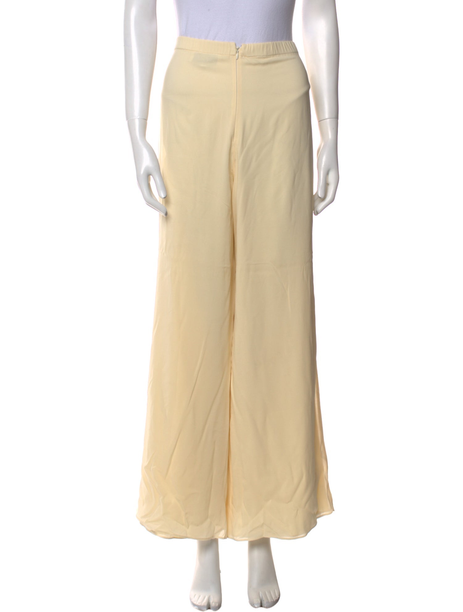 St. John Evening Silk Wide Leg Pants