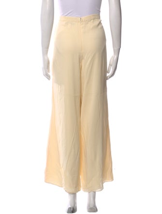 St. John Evening Silk Wide Leg Pants