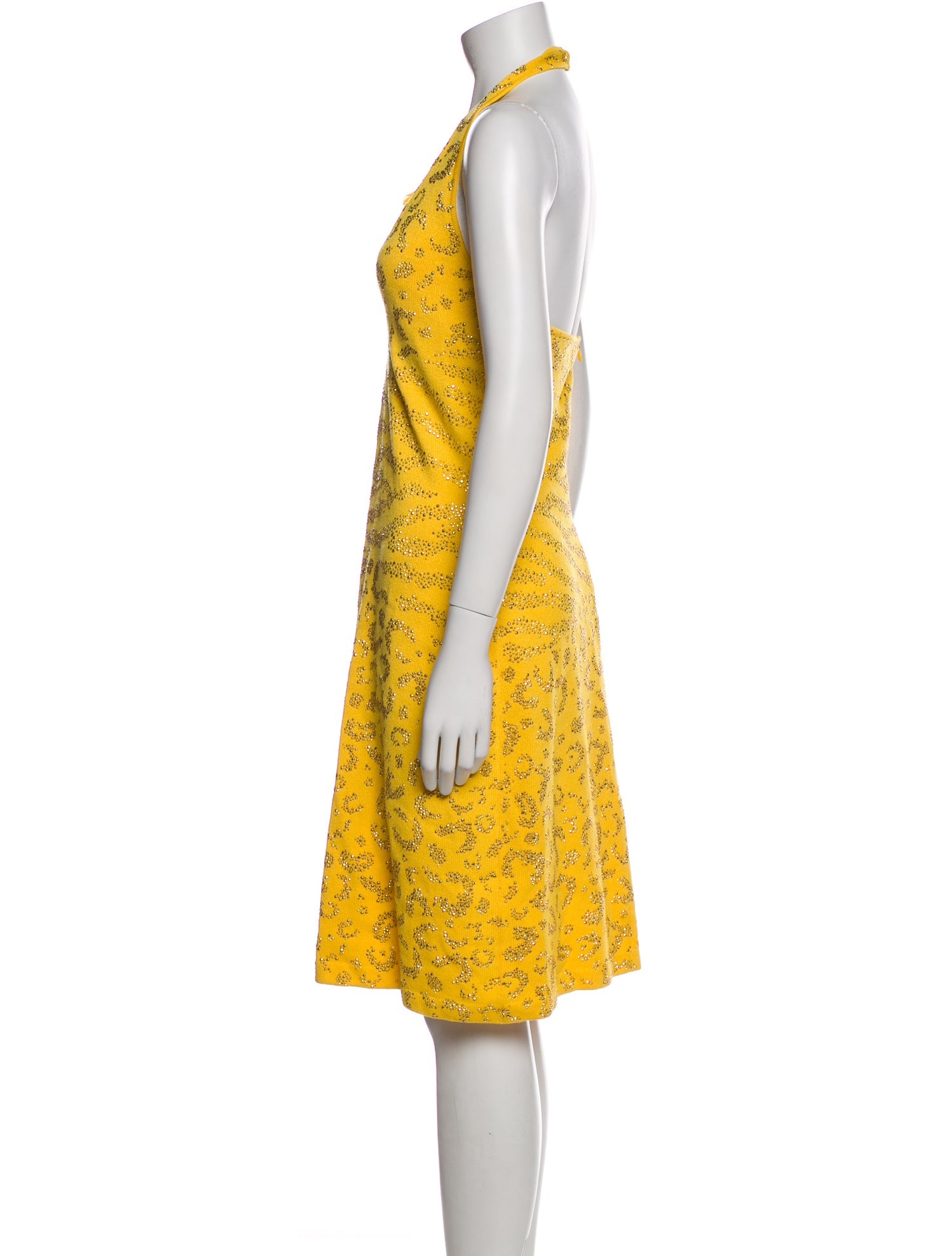 St. John Evening Printed Midi Length Dress