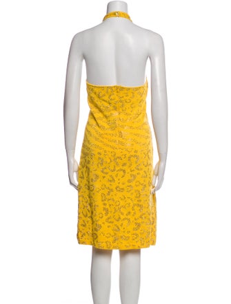 St. John Evening Printed Midi Length Dress