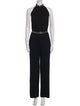 St. John Evening Mock Neck Jumpsuit