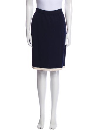 St. John Evening Sequin Embellishments Knee-Length Skirt