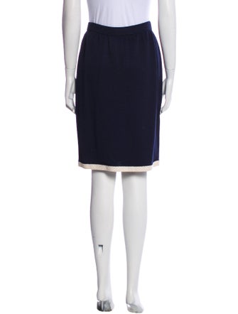 St. John Evening Sequin Embellishments Knee-Length Skirt