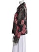 St. John Evening Wool Floral Print Jacket