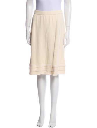 St. John Evening Crystal Embellishments Knee-Length Skirt