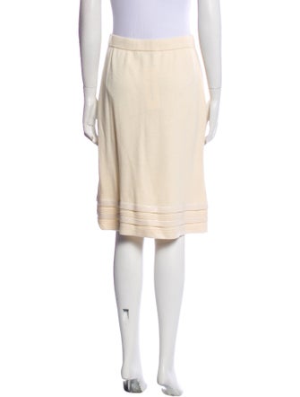 St. John Evening Crystal Embellishments Knee-Length Skirt