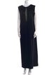 St. John Evening Scoop Neck Long Dress