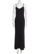 St. John Evening V-Neck Long Dress