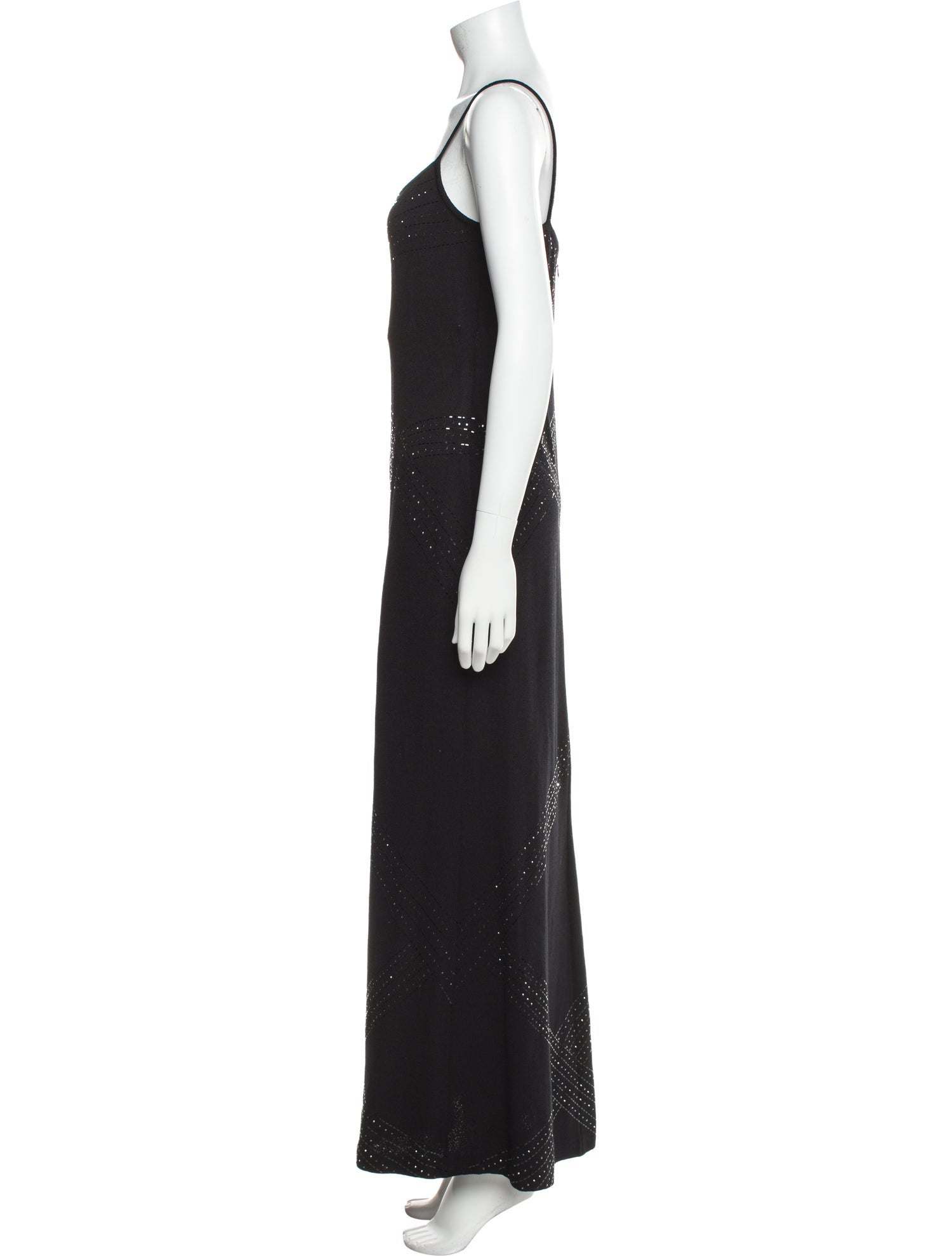 St. John Evening V-Neck Long Dress