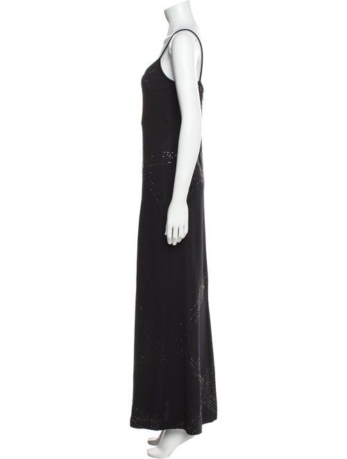 St. John Evening V-Neck Long Dress