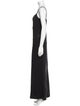 St. John Evening V-Neck Long Dress