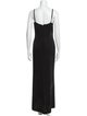 St. John Evening V-Neck Long Dress