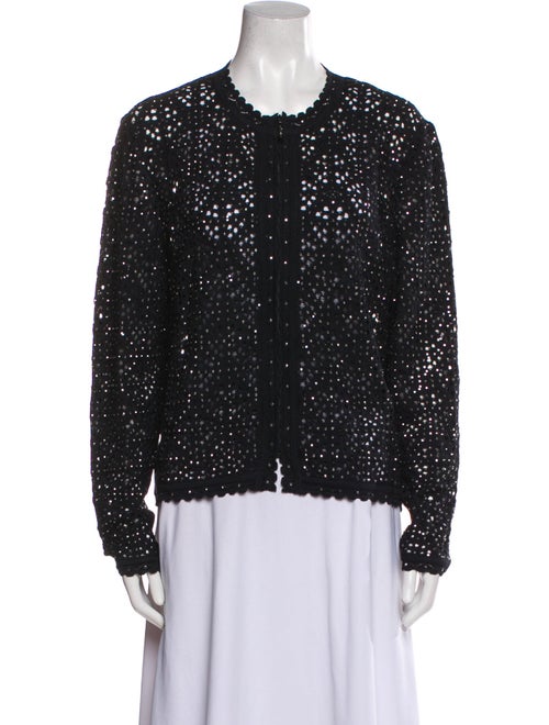 St. John Evening Wool Printed Evening Jacket