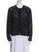 St. John Evening Wool Printed Evening Jacket