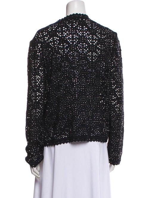 St. John Evening Wool Printed Evening Jacket