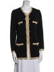 St. John Evening Colorblock Pattern Evening Jacket