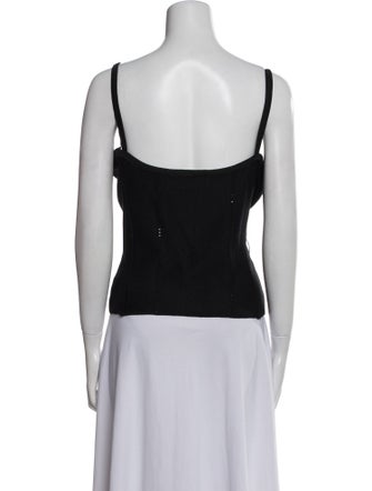St. John Evening V-Neck Sleeveless Top