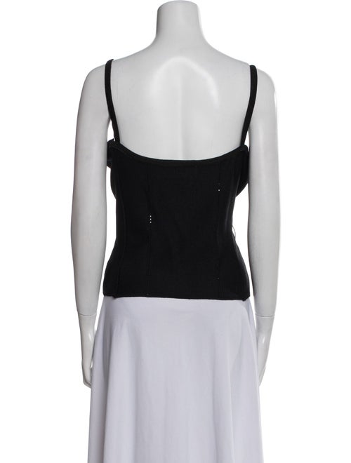 St. John Evening V-Neck Sleeveless Top