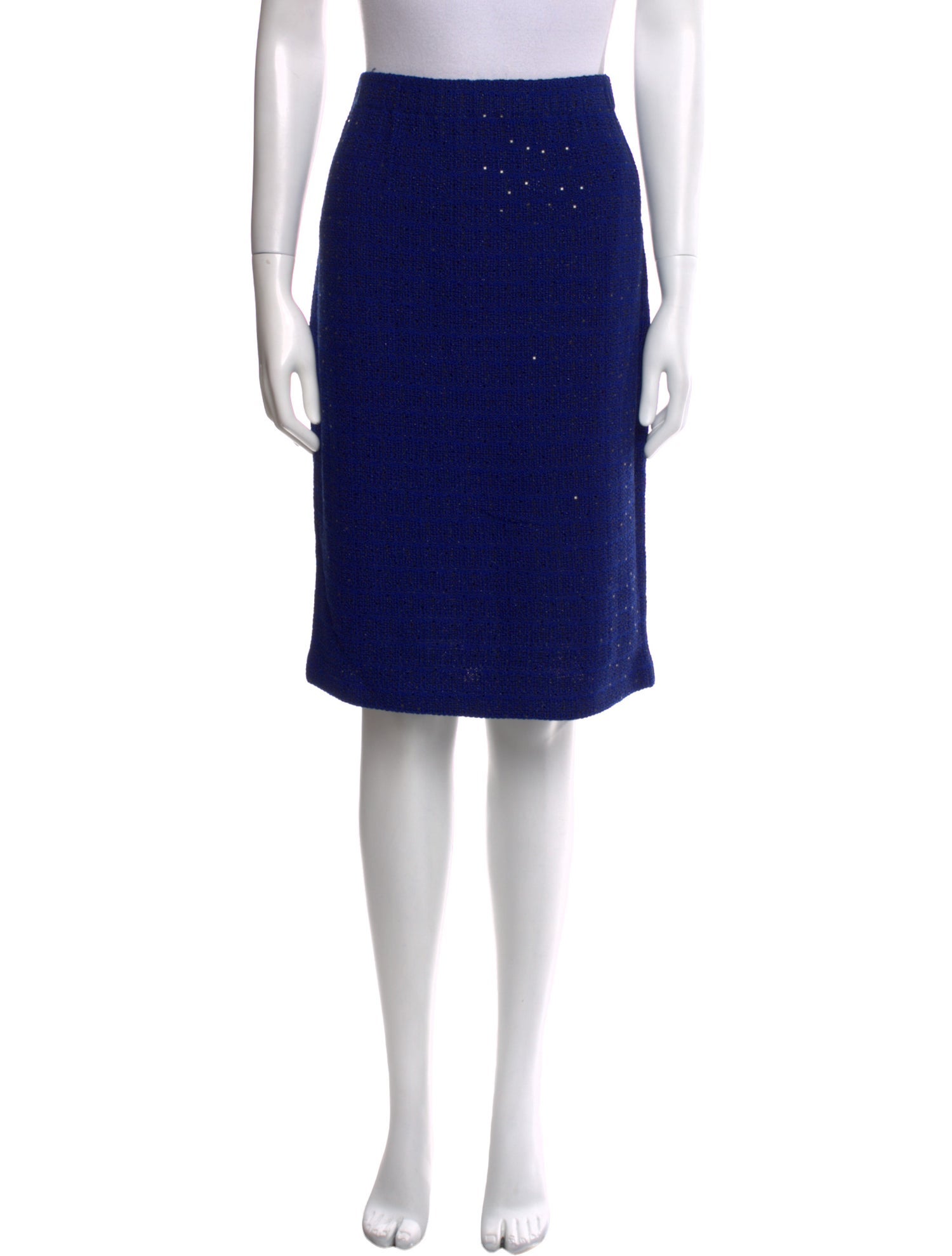 St. John Evening Sequin Embellishments Knee-Length Skirt