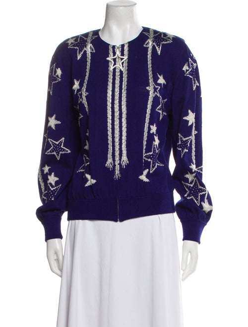 St. John Evening Floral Print Evening Jacket