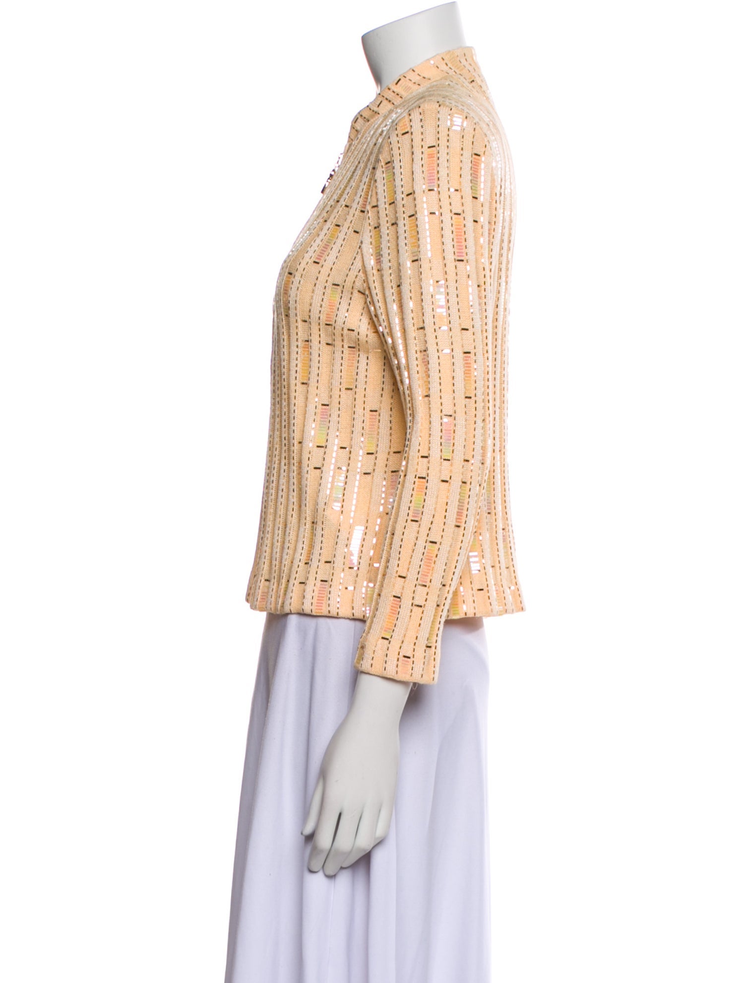 St. John Evening Wool Tweed Pattern Jacket