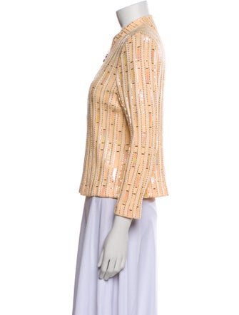 St. John Evening Wool Tweed Pattern Jacket