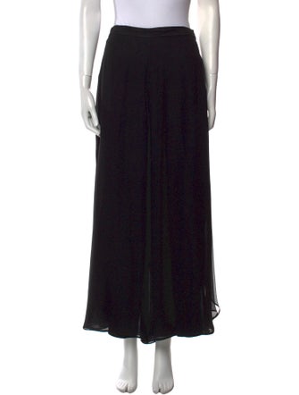 St. John Evening Silk Wide Leg Pants